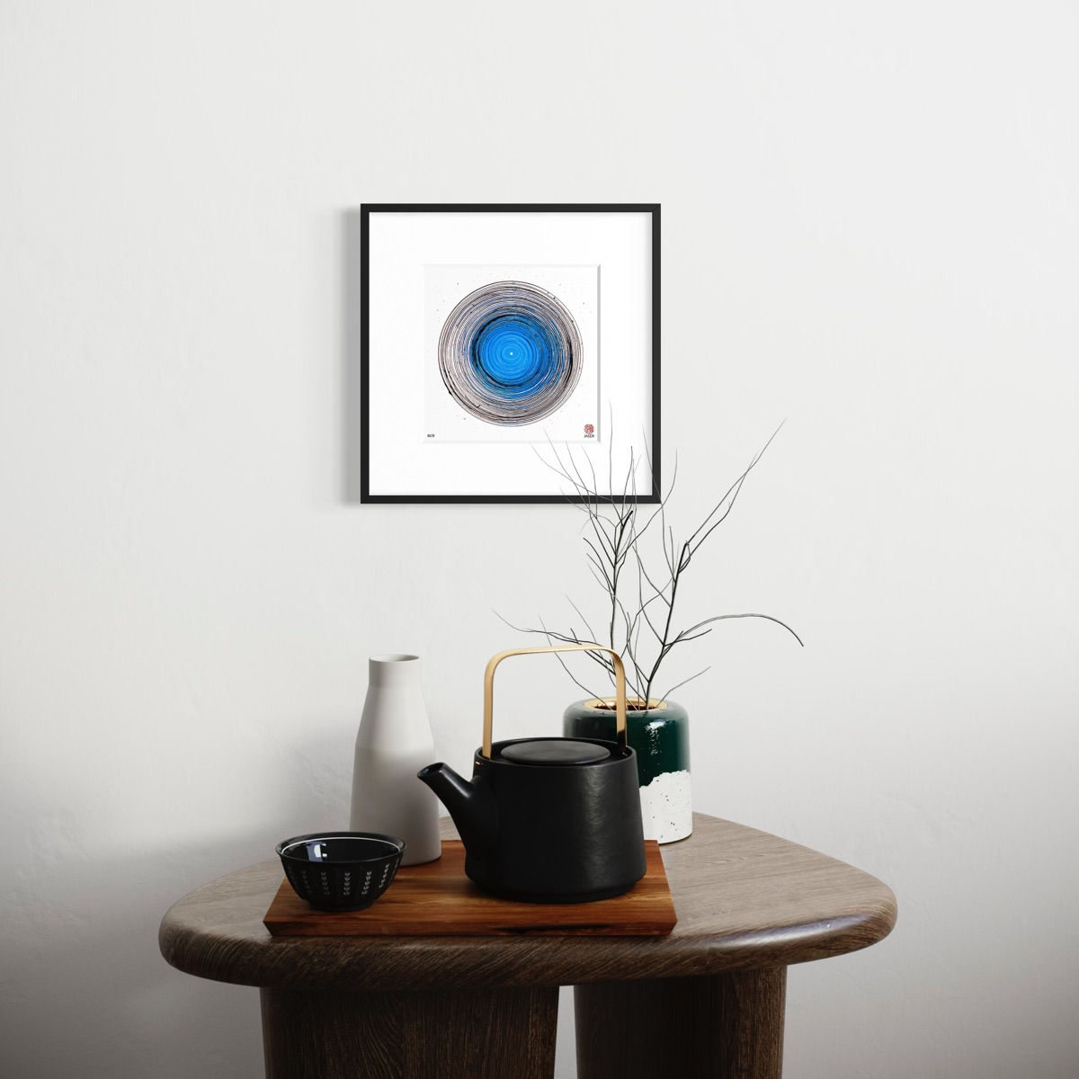 Ensō C004 – Stille im Blau im Raum